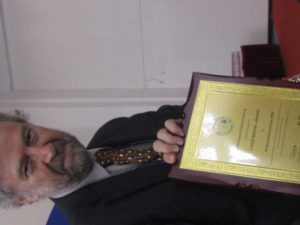Michael Bernard New with Gold Medal Award